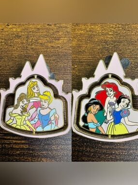 WDW Disney Castle Princess Spinner Pin - 2008